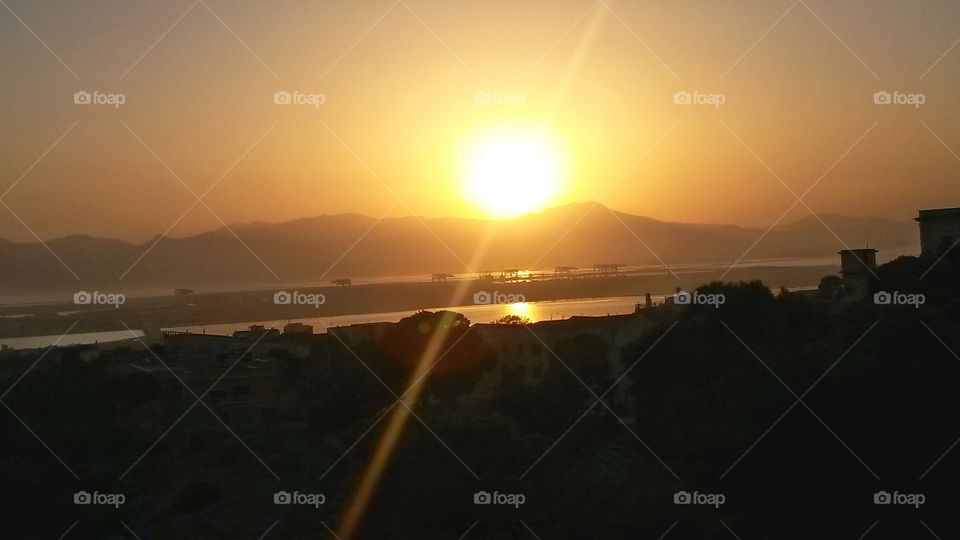 Sunset in Cagliari, Sardinia