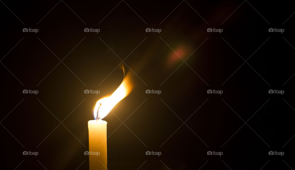Close-up of candle