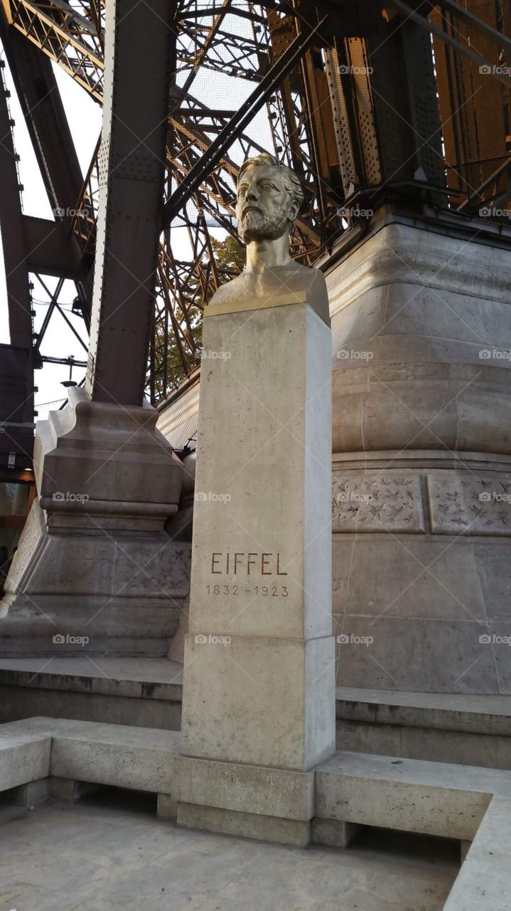 eiffle monument at the eiffle tower. Paris , France , Europe eu