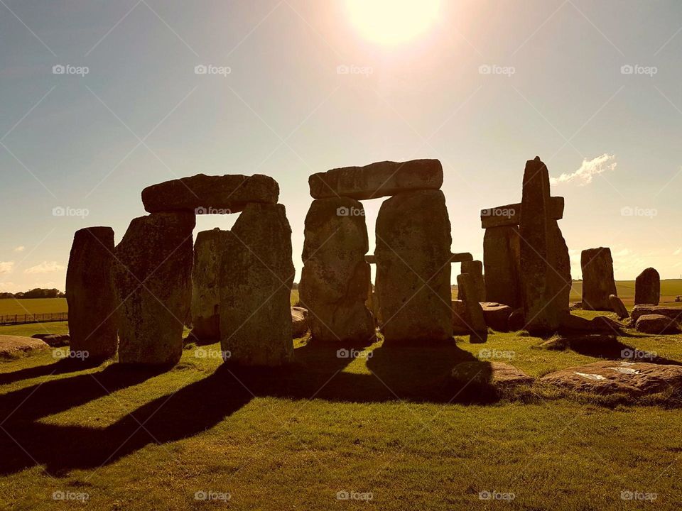 Stonehenge on a summer day 