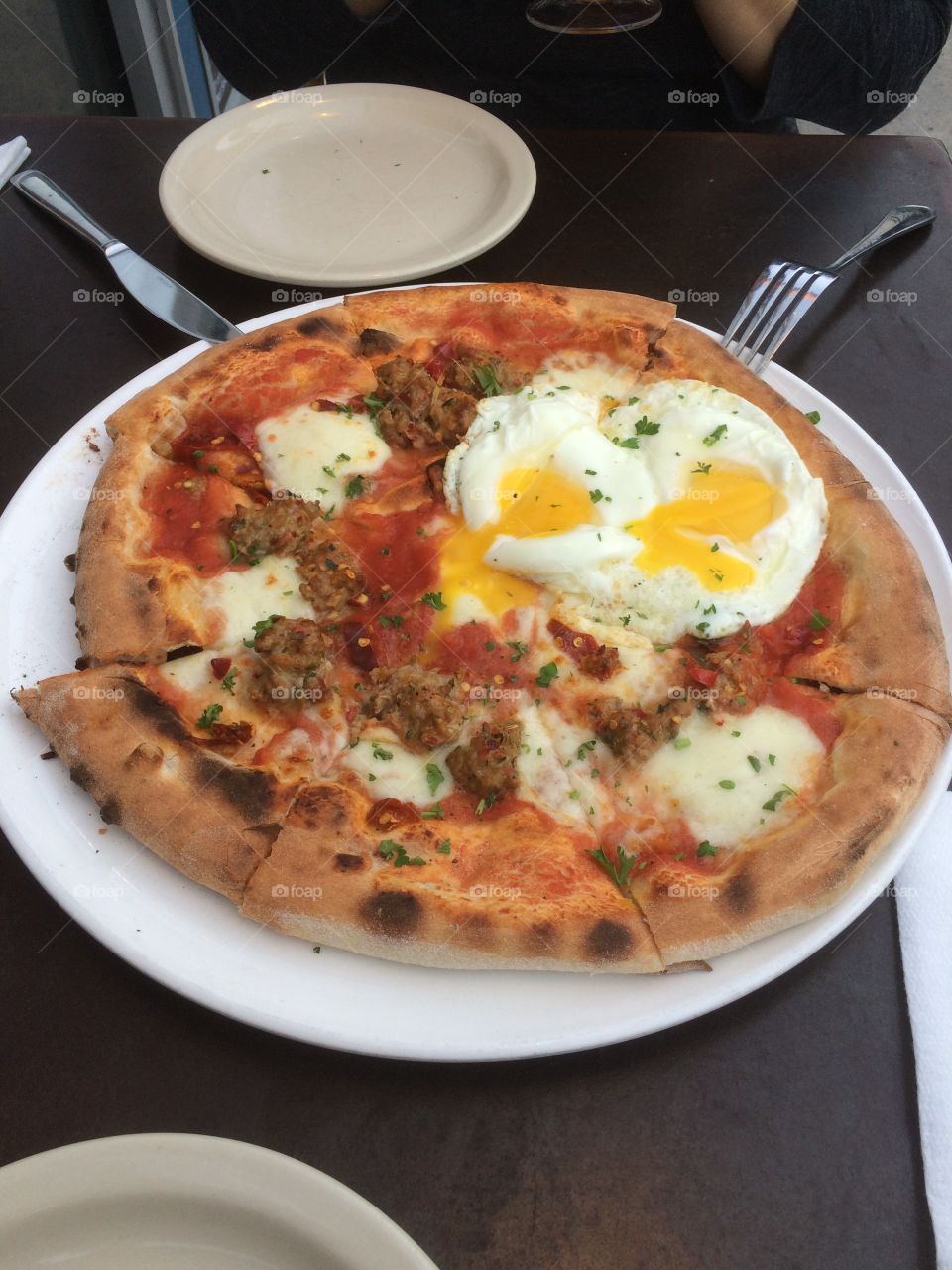 Egg on my pizza
