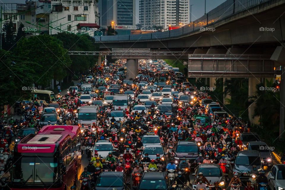 Hanoi’s traffic is getting crazy at rush hour