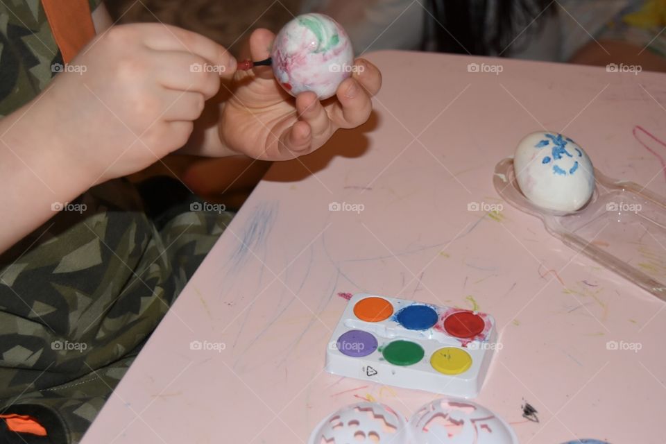 Easter egg decorating 