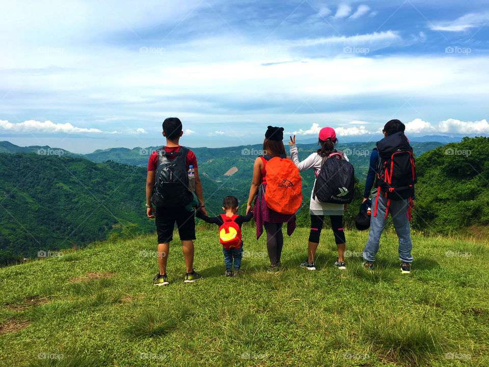 Sibling's goal with the youngest mountaineers in Mt. Naupa Naga City, Cebu Philippines.