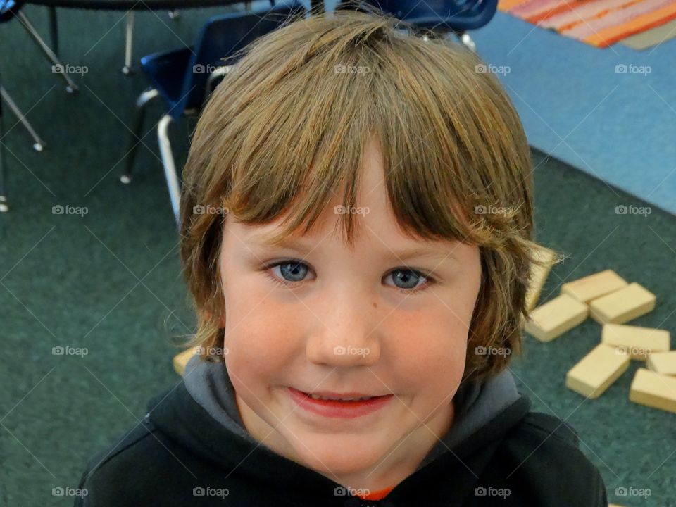 Young Boy With Blue Eyes