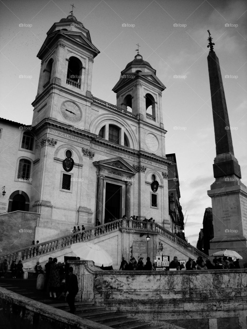 Escadaria da praça da Espanha Roma Itália