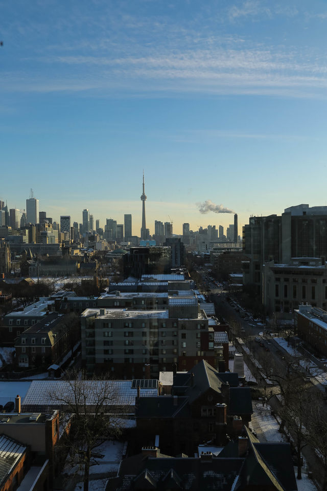 Citylove. Toronto skyline from a university of Toronto building 
Edited by me