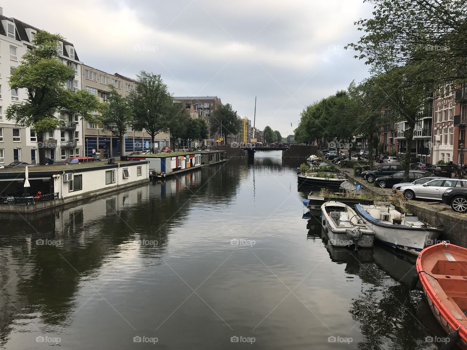 A canal in Amsterdam 