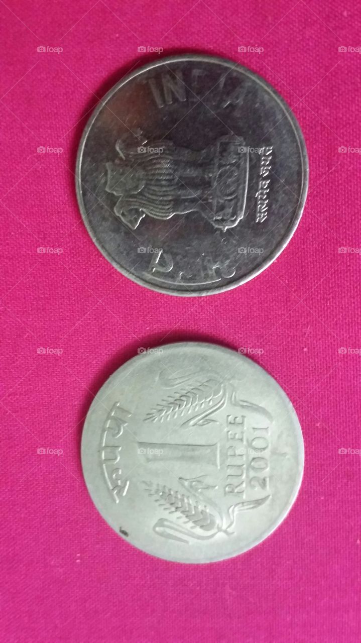 indian 1 Rupees coin