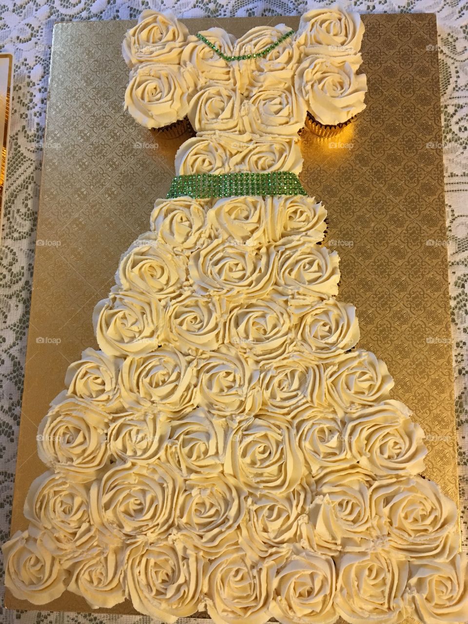 Cupcake bridal gown