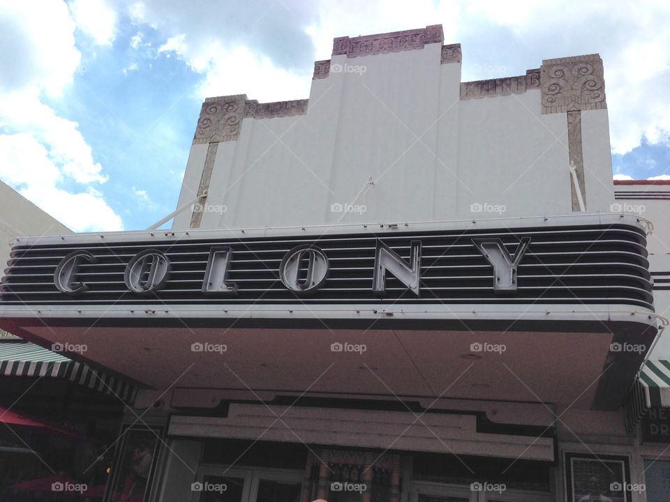 Colony theatre on Lincoln road 