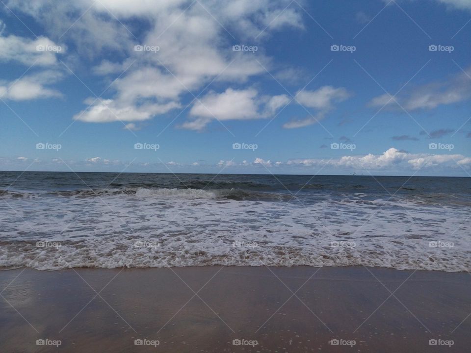 water and beach