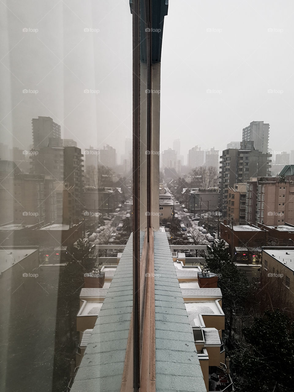 window reflections from a