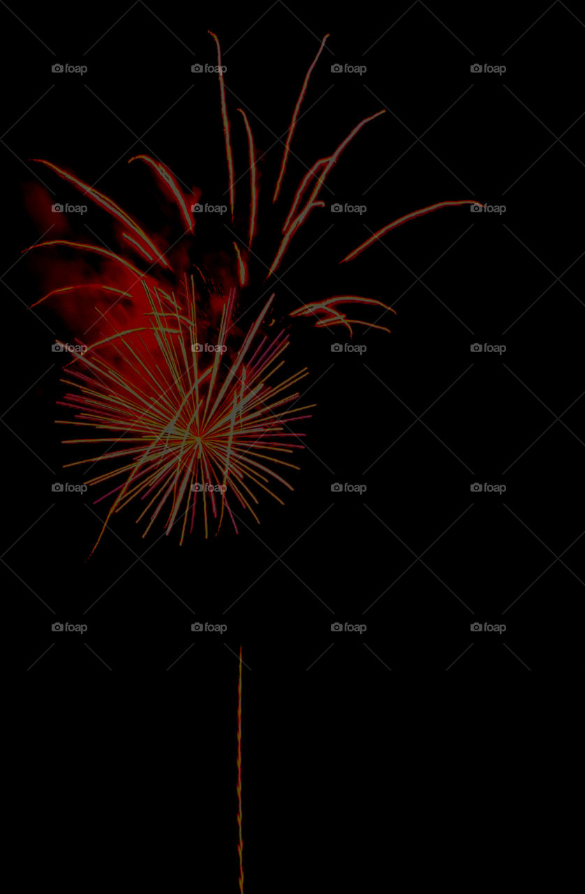 Here, over the Gulf of Mexico, a barrage of missiles designed to explode in a controlled way explode with brilliant red, orange, yellow, green, blue and purple colors! Thousands of people across the United States will be celebrating Independence Day on July 4th by attending firework displays!