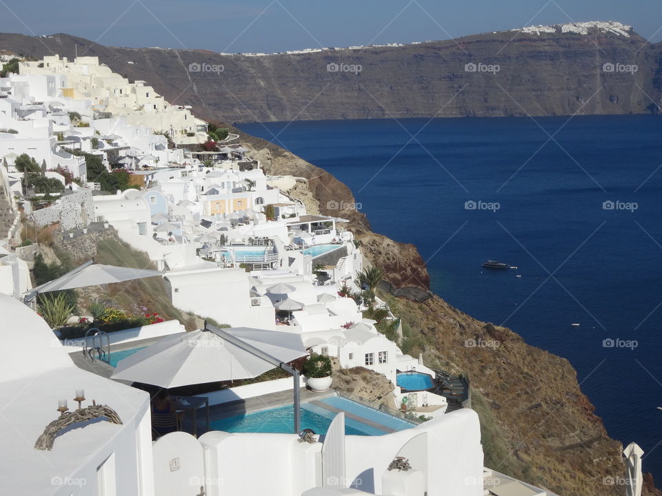 view of Santorini