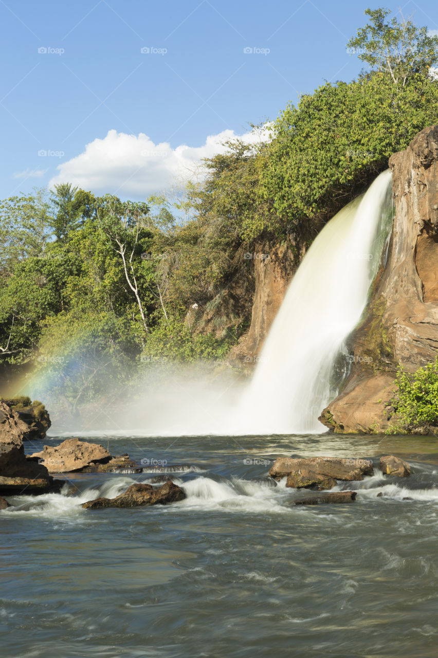 Prata waterfall in Chapada das Mesas Maranhao Brazil.