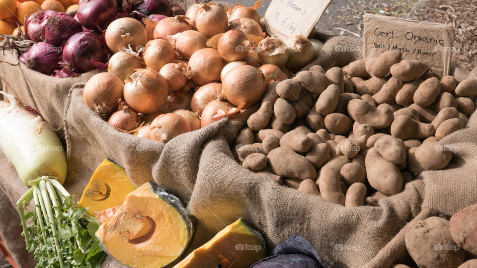 Vegetables for sell in market