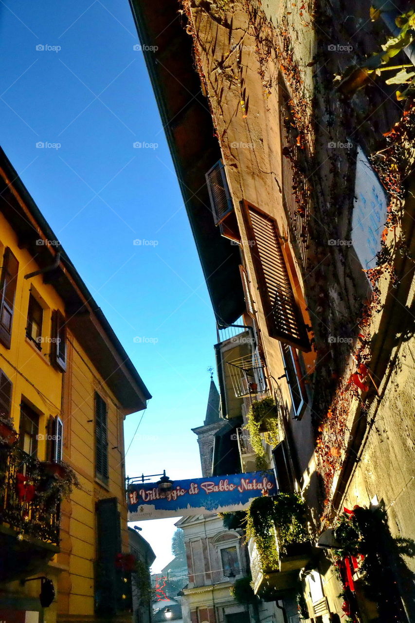 window, colored, facade, wall, outdoor, Rivoli, Italia , street,