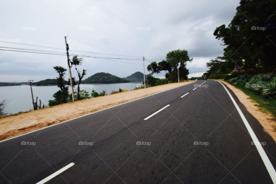 The Sri Lanka road. I was in the back of the Jeep.