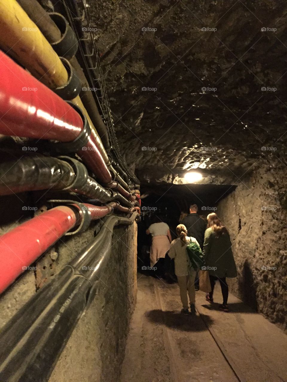 Tunnel in the saltmines, Krakow Poland