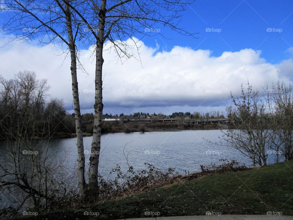 clouds over the city