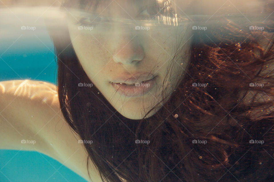 Underwater girl