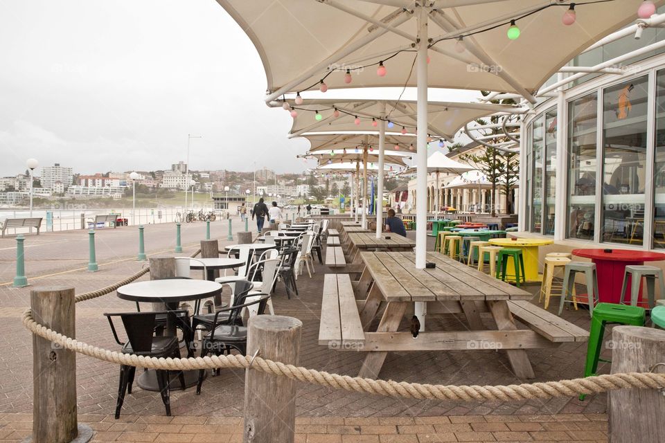 Bondi Beach, Sydney, Australia, outdoor restaurant