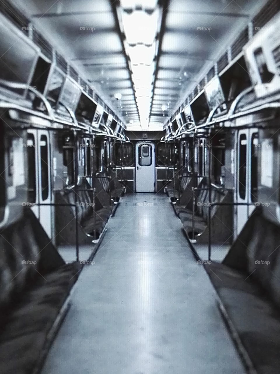 Interior view of metro