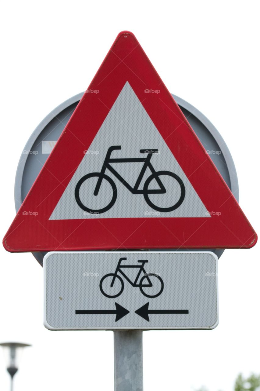 Bike on a sign