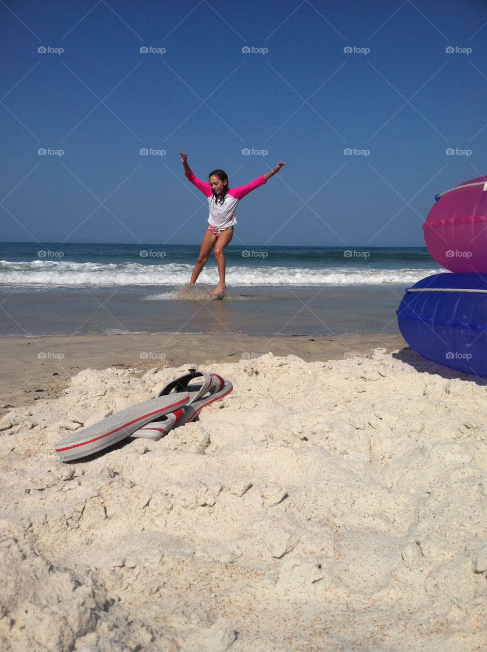 Summer fun. Enjoying the water 