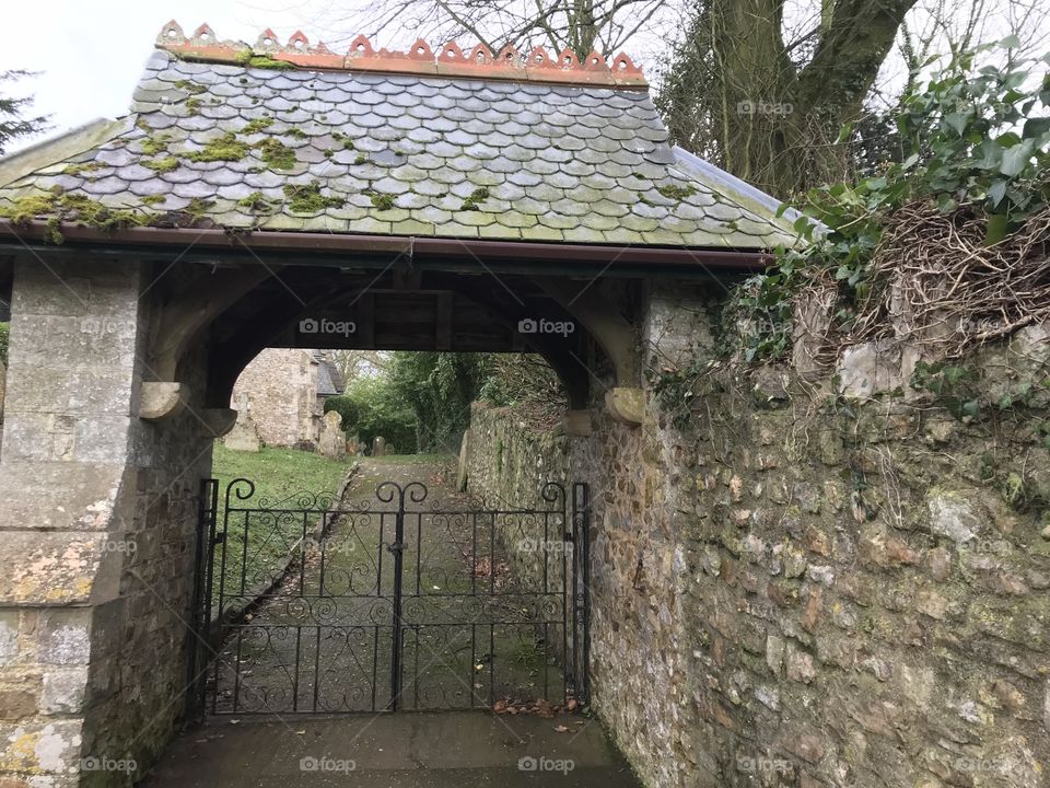 The sheer charm of these entrance gates of St Michael’s, Shute in Devon.