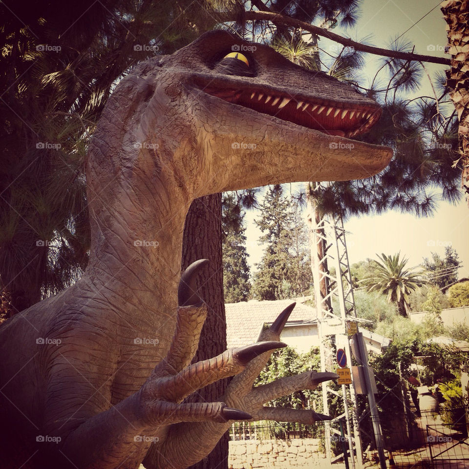 past tree smile dinosaur by barkai