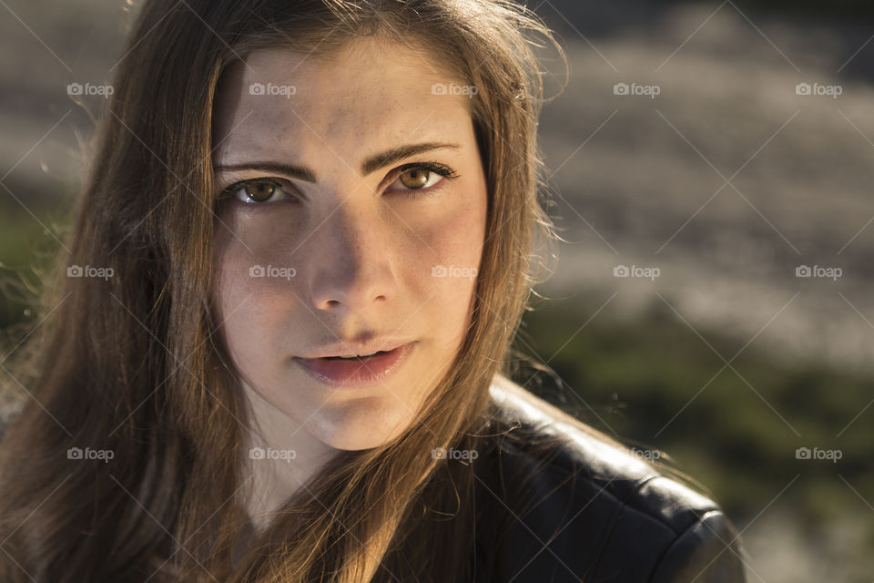 Portrait of young woman