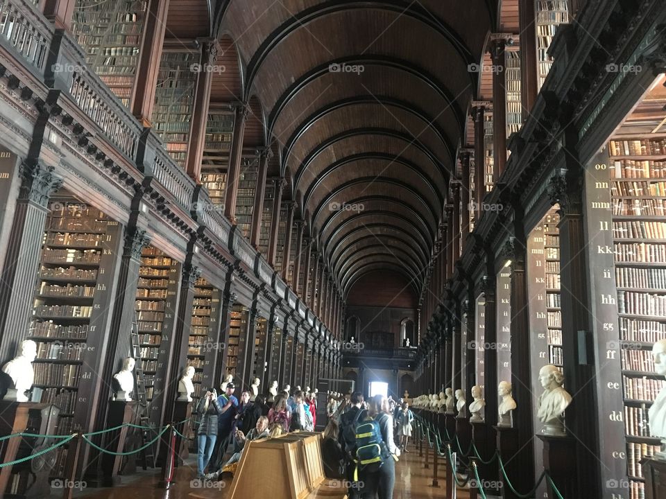 Trinity college Dublin. Long room. Library 