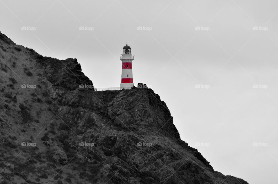 Lighthouse on cliff
