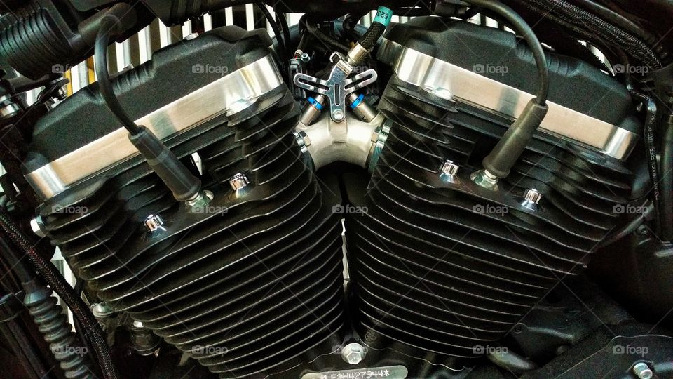 Motores de moto Harley Davidson.