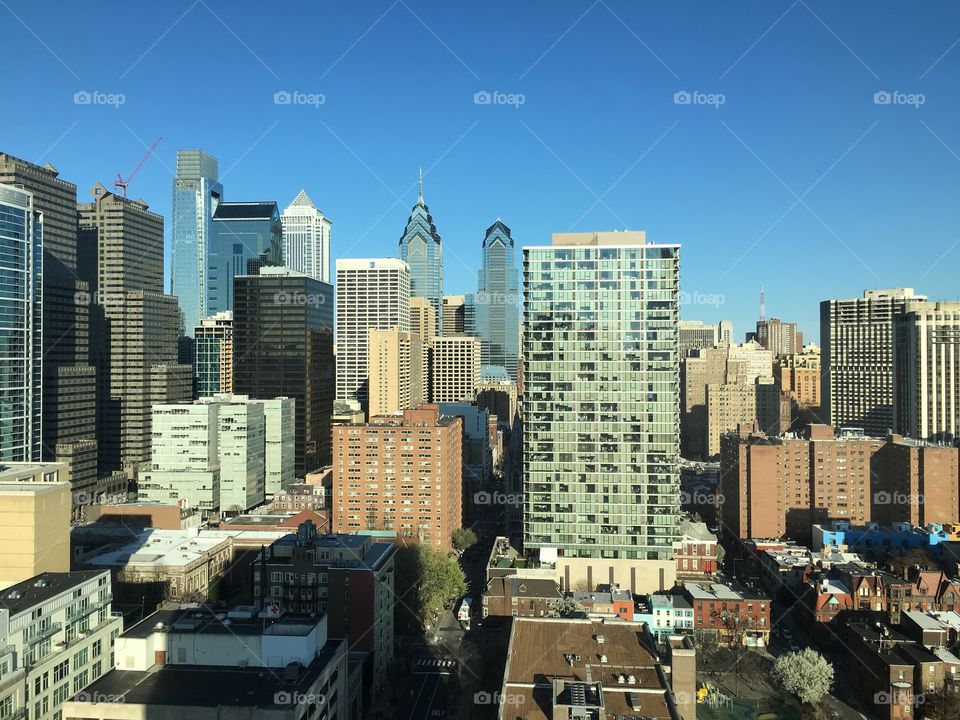 View of cityscape, philadelphia, pennsylvania