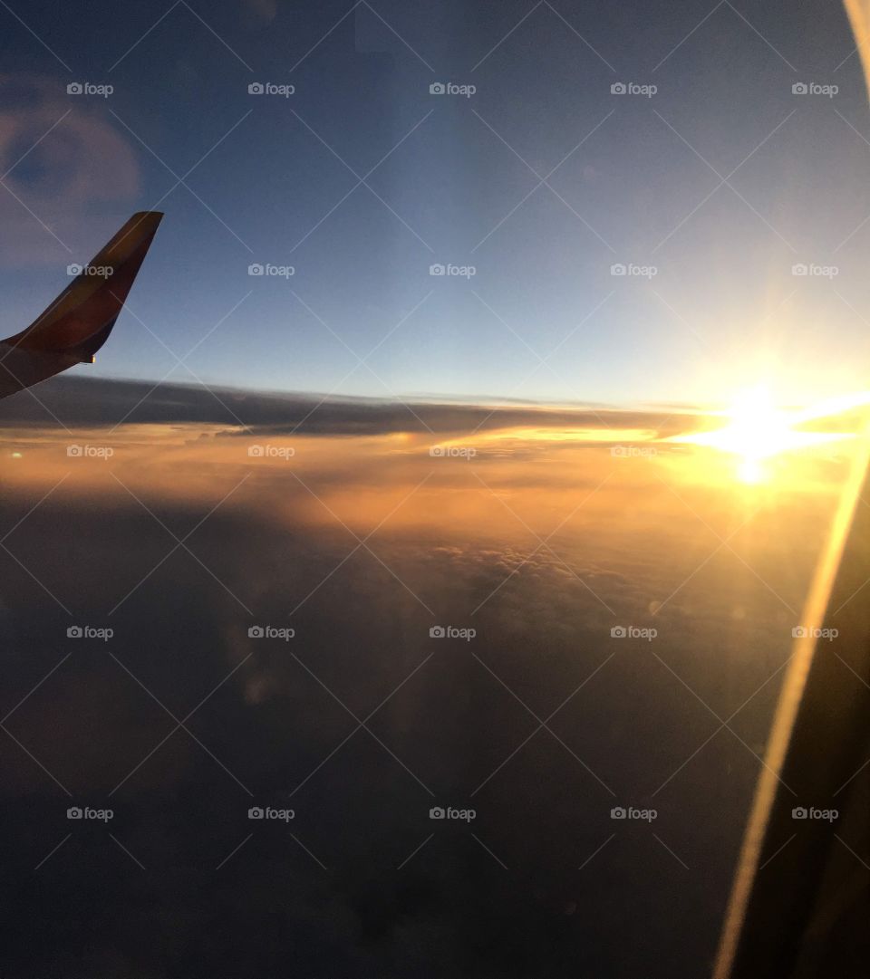 Sunrise on the plane Colorado 