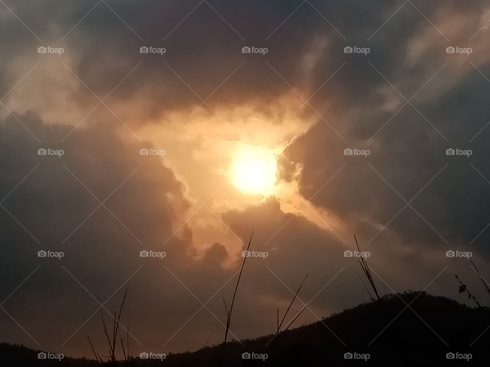 Sun Through clouds