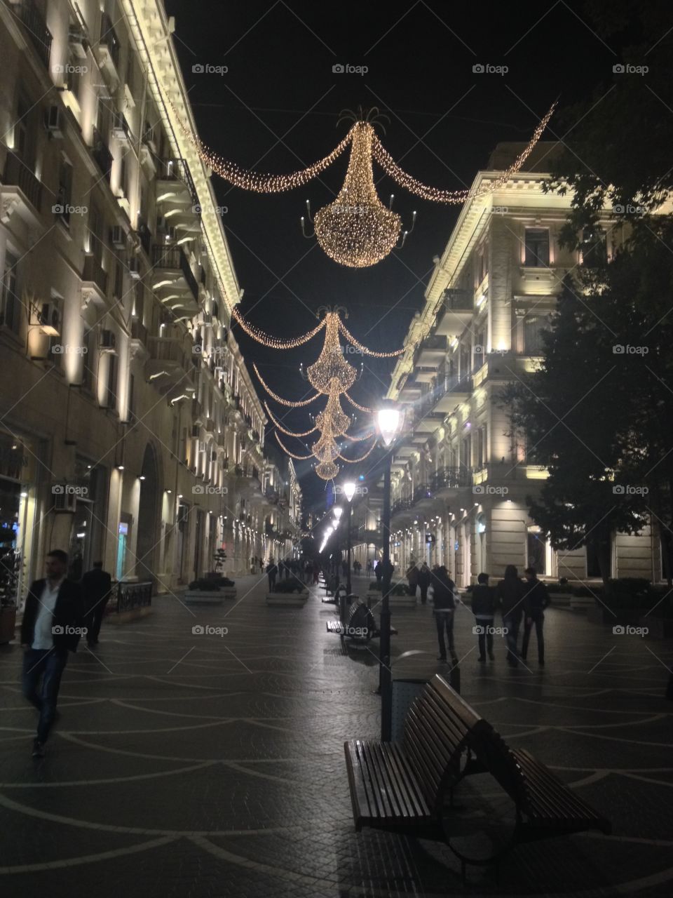 Azerbaijan night lights