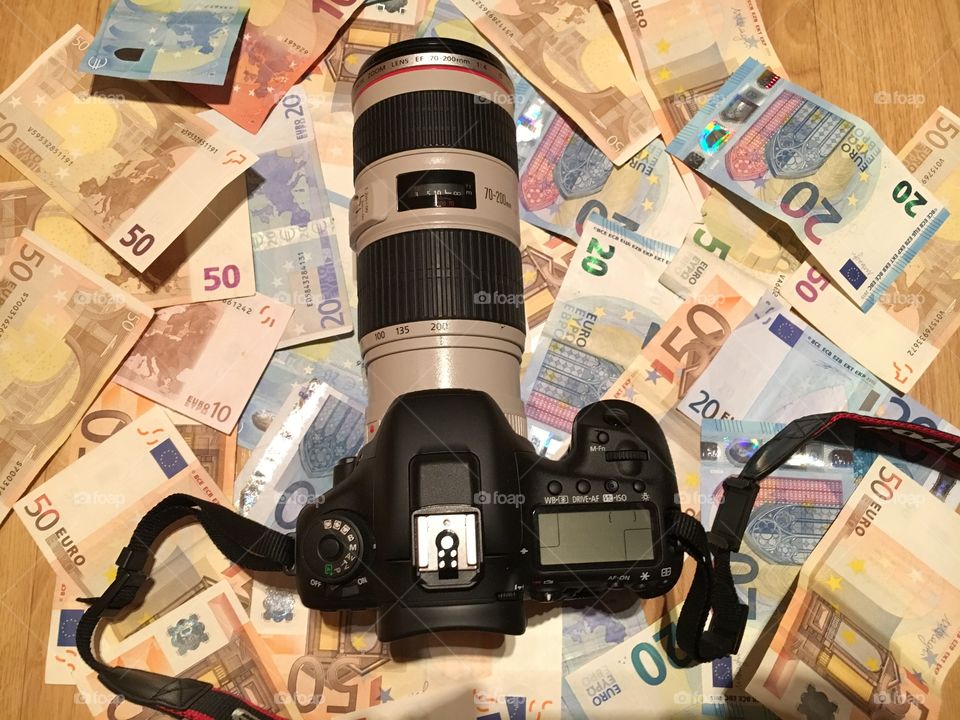 Camera and a lot of money