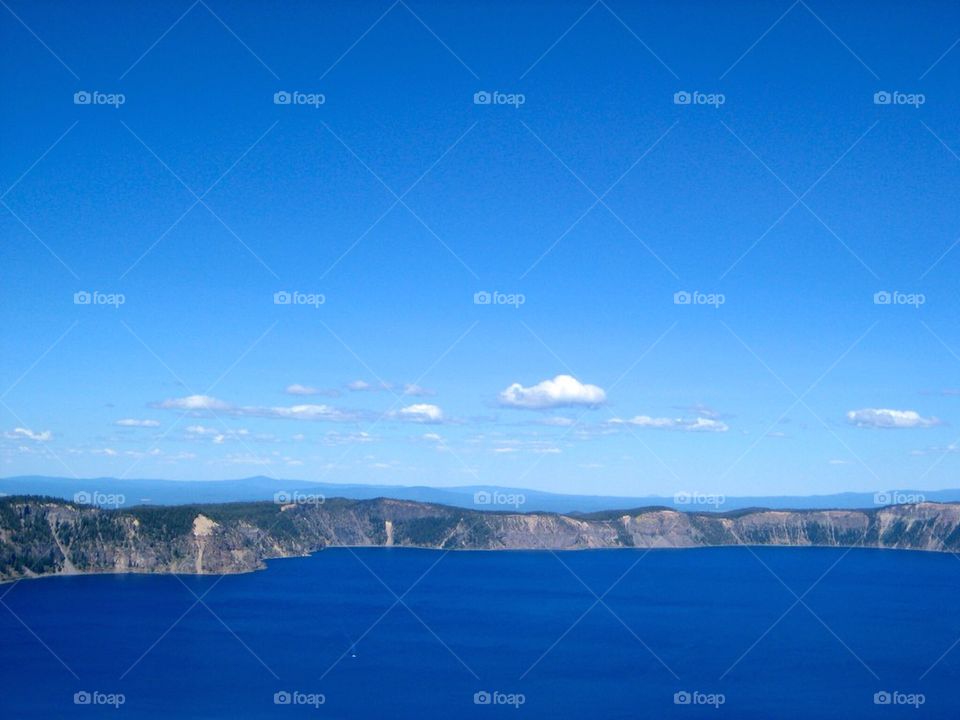 View of crater lake