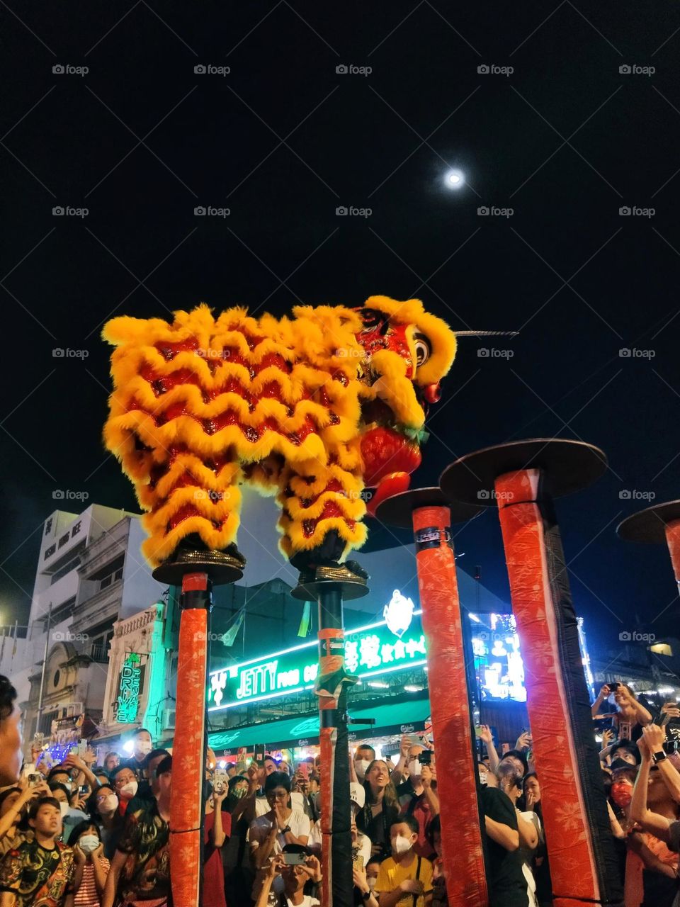 Lion dance.