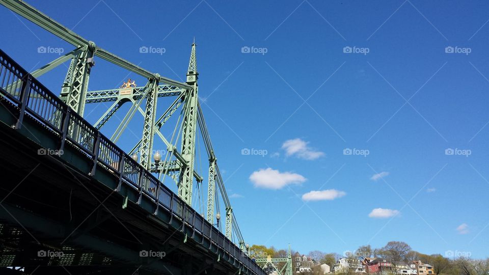 bridge on a spring day