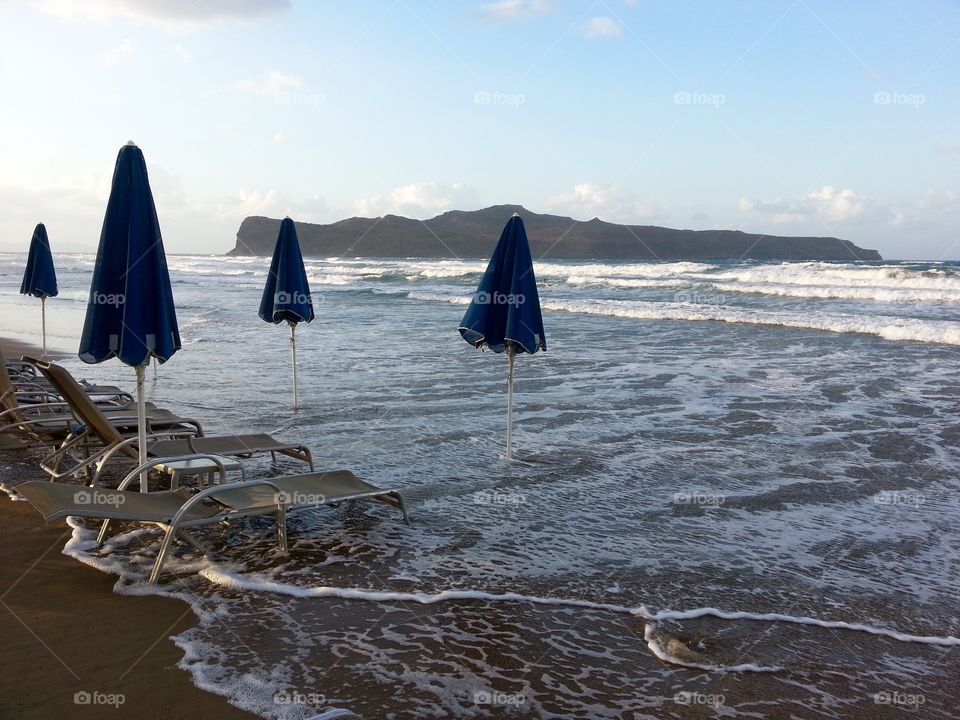 Windy beach