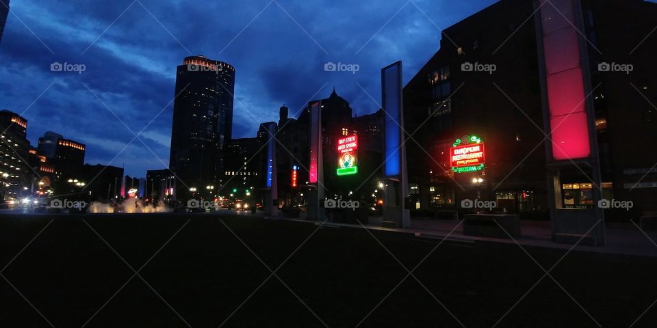 Greenway at night