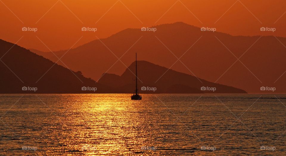 Sunset Sails. Turkey
