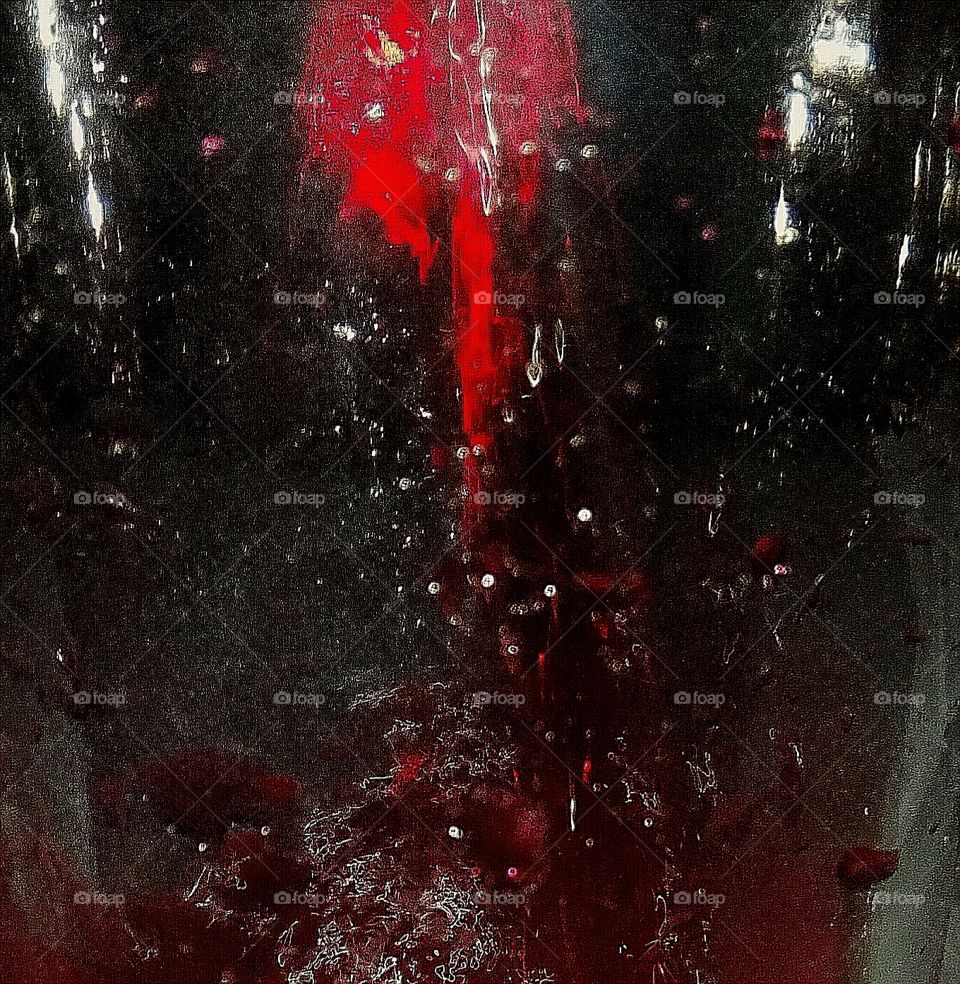 water+red color