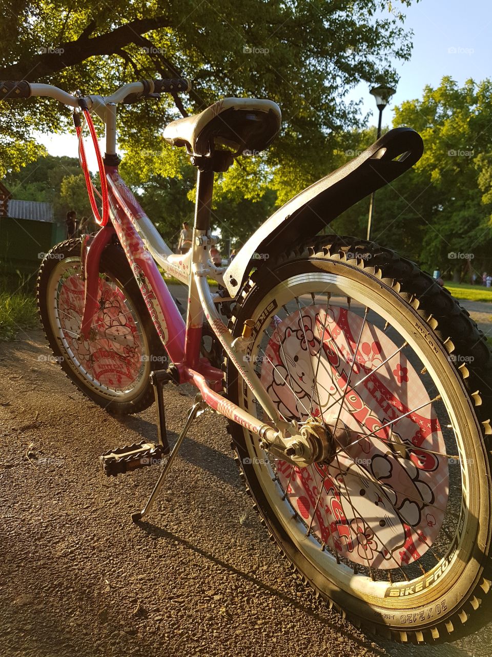 kids bicycle in a park