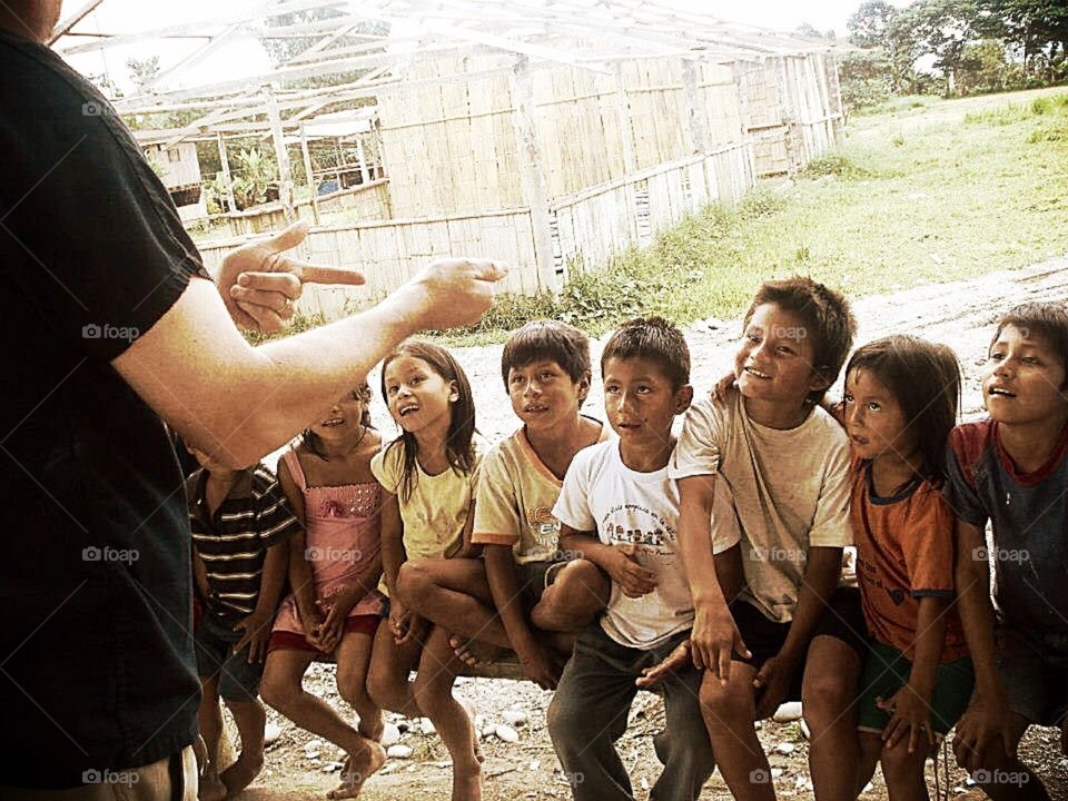 Ecuadorian village children school